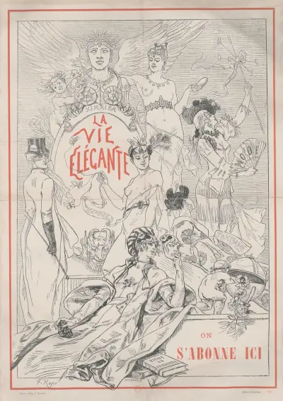 La vie élégante av Félicien Rops