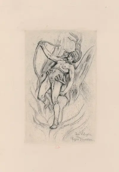 Vällusten, dekorativ figur av Félicien Rops