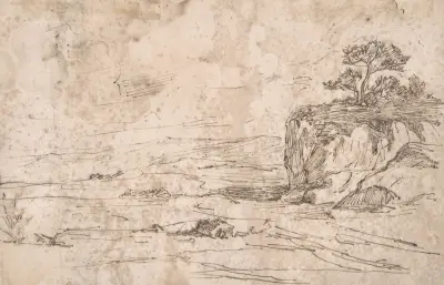 Landskap av Félicien Rops