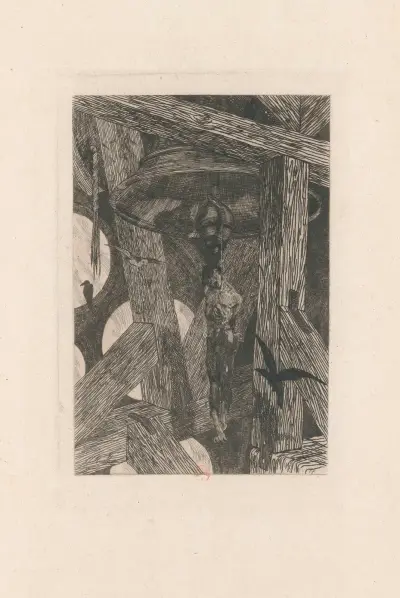 Den hängde vid klockan av Félicien Rops