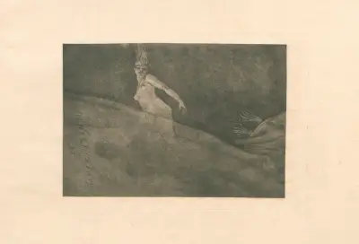 Le rideau cramoisi av Félicien Rops