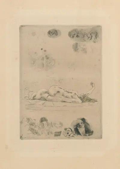 Lotusblad av Félicien Rops
