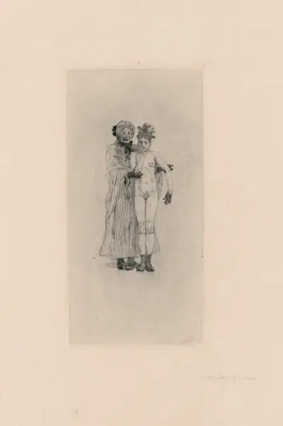 Min dotter, herr Cabanel av Félicien Rops