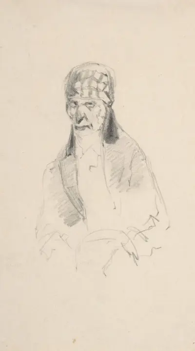 Man with a turban av Félicien Rops