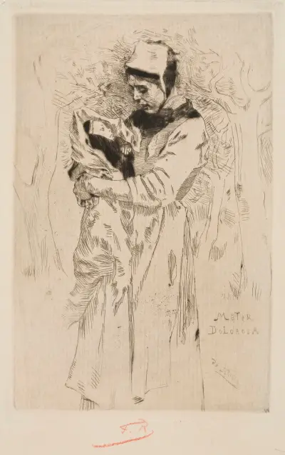 Mater Dolorosa (Vår smärtornas moder) av Félicien Rops
