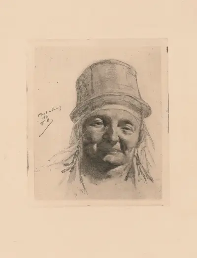 Pêcheuse de Heyst av Félicien Rops