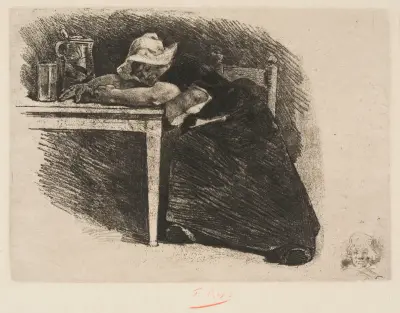 Söndag eller flamländsk berusning av Félicien Rops