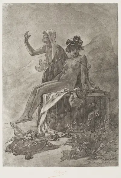 The Cupid’s Market av Félicien Rops