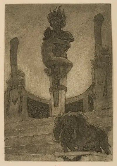 The Idol (L’Idole) av Félicien Rops