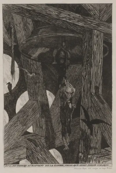 The Legend and Adventures of Ulenspiefel and Lamme Goedzak; The Hanged Man av Félicien Rops