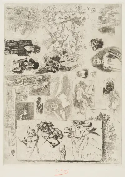 Mjölkkannan av Félicien Rops