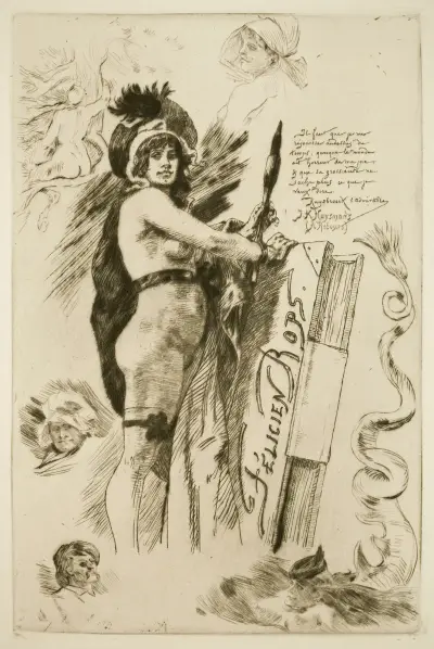 Die Muse des Rops von Félicien Rops