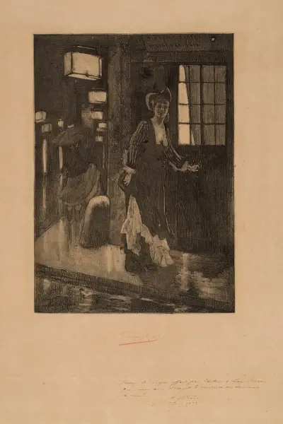The Rydeak (In Memory of Le Rydeak) av Félicien Rops