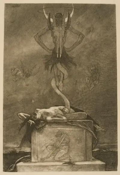 The Sacrifice (Le Sacrifice) av Félicien Rops
