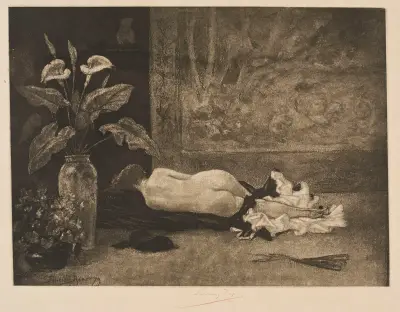 Siestan (Farniente) av Félicien Rops