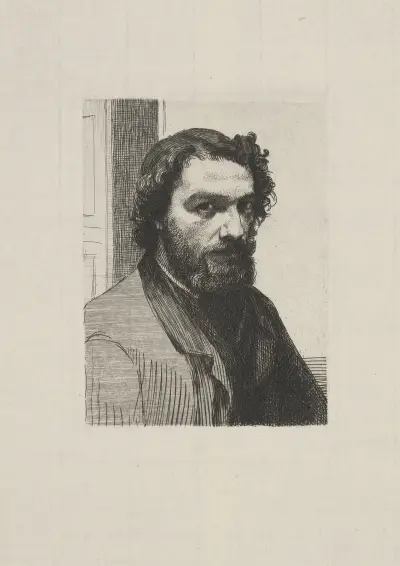 Alphonse Legros av Félix Bracquemond
