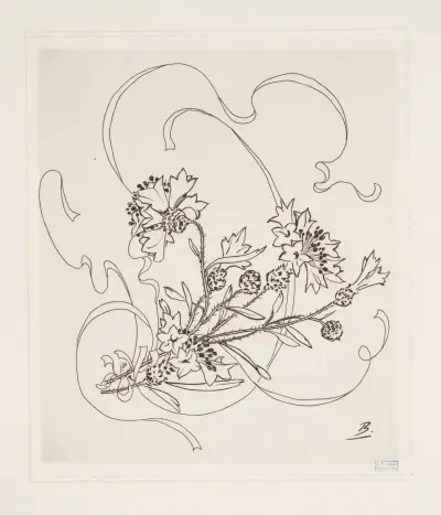 Tallrik (blåklint). av Félix Bracquemond