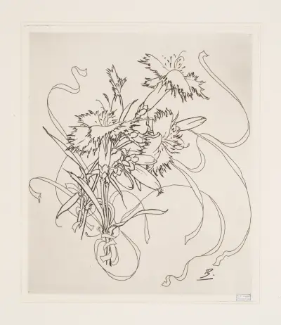 Assiette (oeillet). av Félix Bracquemond
