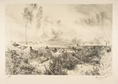 Brumes du matin av Félix Bracquemond