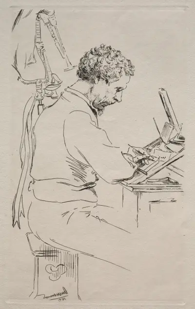 Charles Kean av Félix Bracquemond