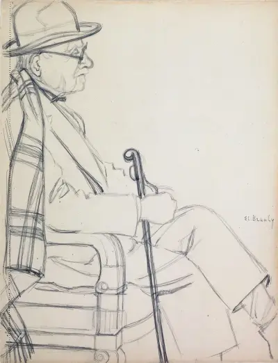 Edouard Branly (1844-1940) von Félix Bracquemond