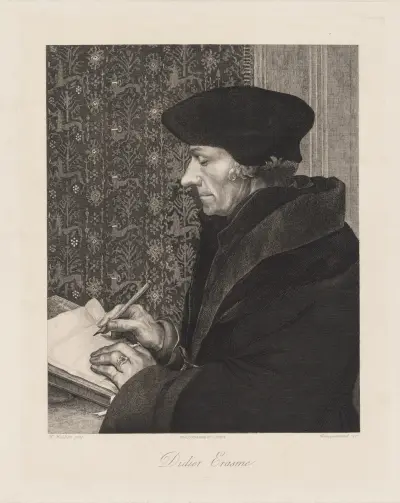 Erasmus (Didier Erasme) av Félix Bracquemond
