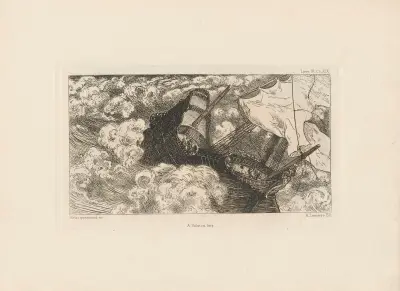 Stormen av Félix Bracquemond