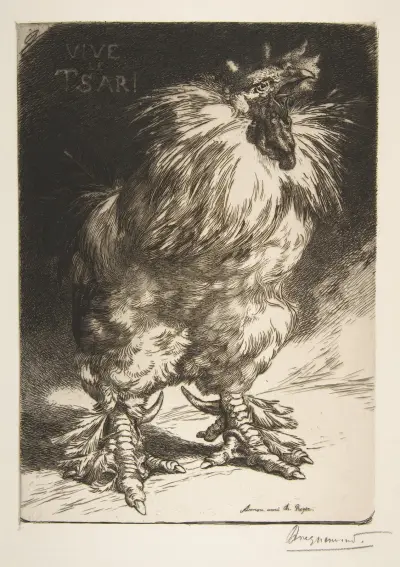 Le Coq de France av Félix Bracquemond
