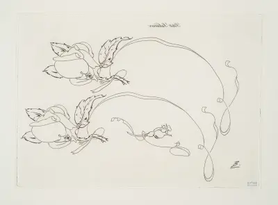 Liten salladsskål, [utsida] av Félix Bracquemond