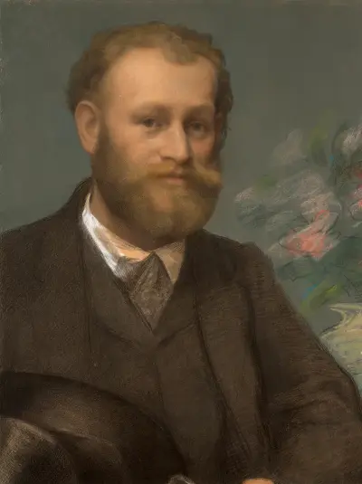 Porträtt av Édouard Manet av Félix Bracquemond