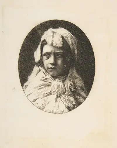Portrait of Henri Houssaye, as a child av Félix Bracquemond