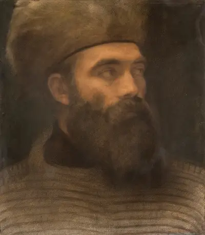 Presumed portrait of Henri Fantin-Latour av Félix Bracquemond