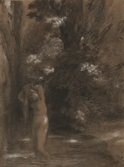 The Bath av Félix Bracquemond