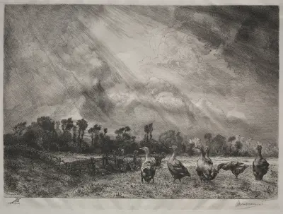 Ovädermolnet av Félix Bracquemond
