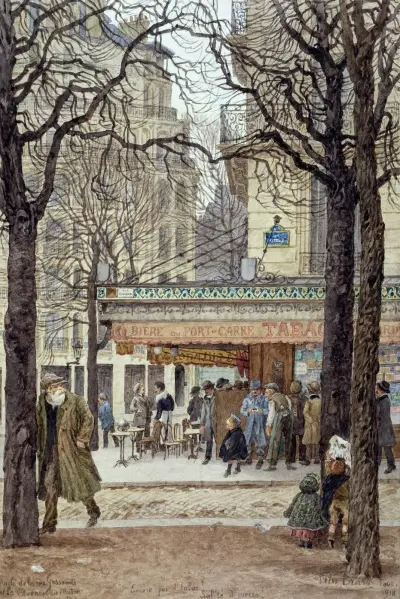 Hörnet av rue Gassendi och Avenue du Maine (XIV:e arrondissementet, Paris) av Félix Brard