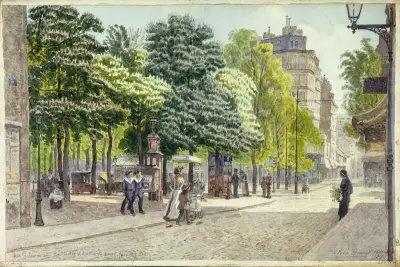 La rue Gassendi, rue des Plantes et avenue du Maine av Félix Brard