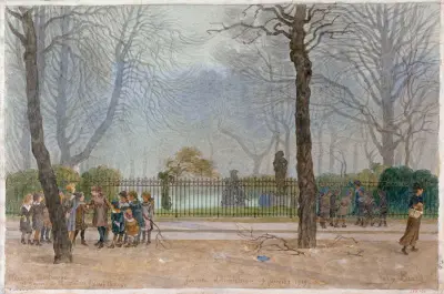 Place de Montrouge et Square de la Mairie (XIV) Paris. av Félix Brard