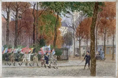 Square de la Mairie, rue Mouton Duvernet et rue Boulard av Félix Brard