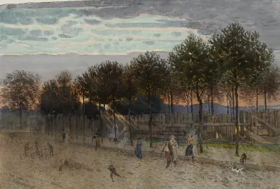 Vue de la rue Lakanal au Grand Montrouge av Félix Brard