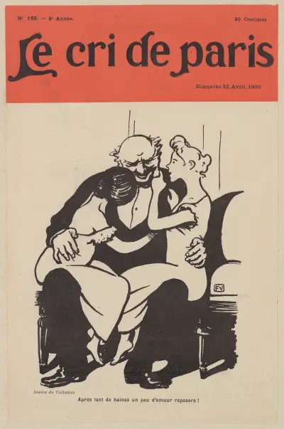 Après tant de haines un peu d’àmour reposera! av Félix Vallotton