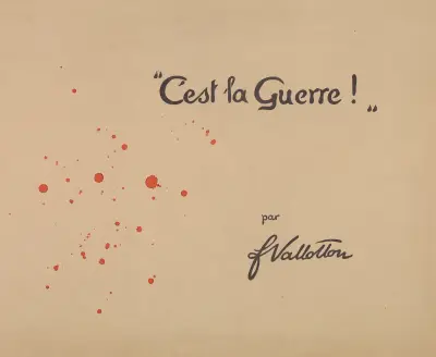 C’est la Guerre! – Cover av Félix Vallotton