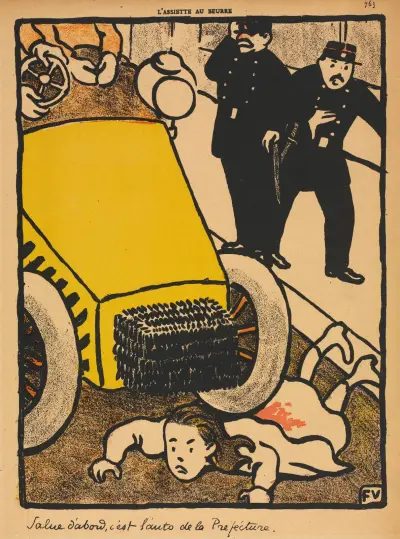 Crimes And Punishments; Help! Salute first… av Félix Vallotton
