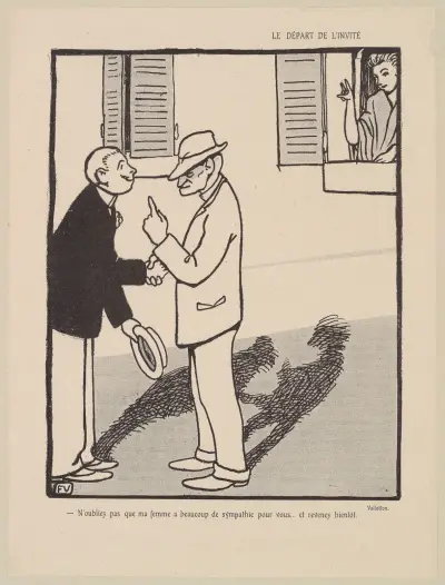 Le depart de l’invité av Félix Vallotton