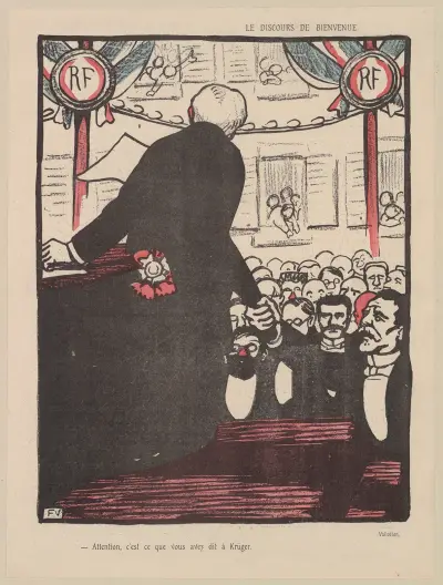 Le discours de Bienvenue av Félix Vallotton
