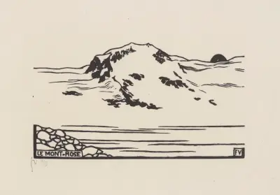Le Mont-Rose av Félix Vallotton