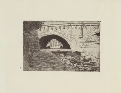 Le Pont-Neuf et le pont St Michel av Félix Vallotton