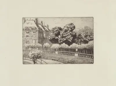 Le Sénat vu du Luxembourg av Félix Vallotton