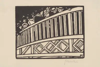Le trottoir roulant av Félix Vallotton