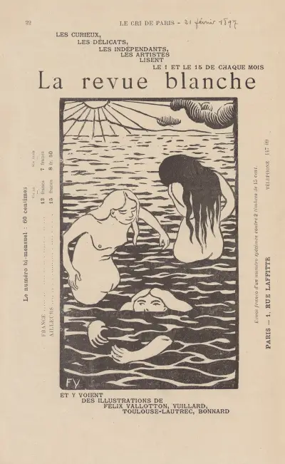 Les trois baigneuses av Félix Vallotton
