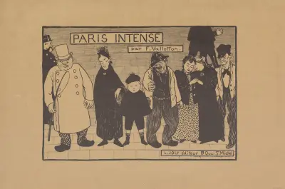 Paris intense – page de titre av Félix Vallotton